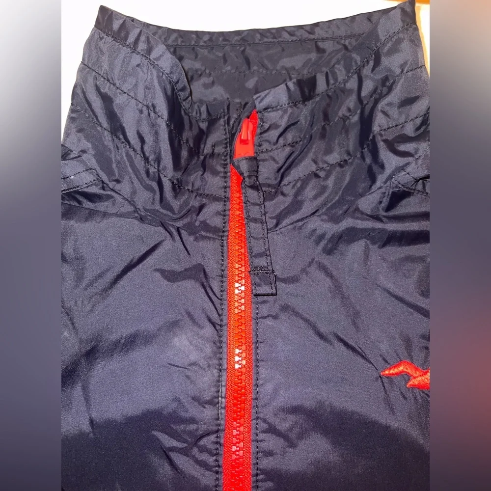 Y2K Style Hollister Men’s Black Red Windbreaker Jacket Medium | EUC - Picture 9 of 12